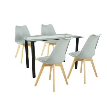 Leziter Set de masă Merlo 4 1 gri Mobalis Homvera