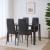 Leziter Set de masă Nicole 4 1 negru Mobalis Homvera