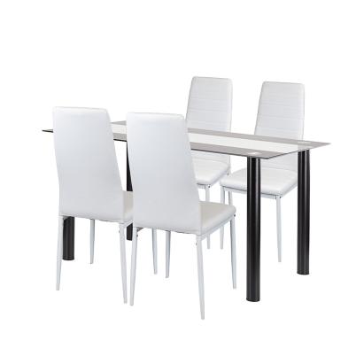 Leziter Set de masă Norman 4 1 alb Mobalis Homvera
