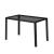 Leziter Set de masă Rowan 4 1 alb-negru Mobalis Homvera