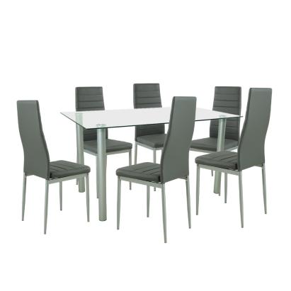 Leziter Set de masă Verna 6 1 gri-gri Mobalis Homvera