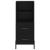 Dulap înalt, negru, 34,5x34x180 cm, lemn prelucrat GartenMobel Dekor