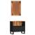 Set mobilier de baie, 2 piese, lemn masiv de acacia GartenMobel Dekor