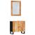 Set mobilier de baie, 2 piese, lemn masiv de acacia GartenMobel Dekor