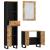 Set mobilier de baie, 3 piese, lemn masiv de mango GartenMobel Dekor