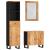 Set mobilier de baie, 3 piese, lemn masiv de acacia GartenMobel Dekor