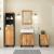 Set mobilier de baie, 4 piese, lemn masiv de acacia GartenMobel Dekor