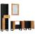 Set mobilier de baie, 4 piese, lemn masiv de acacia GartenMobel Dekor