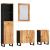 Set mobilier de baie, 4 piese, lemn masiv de acacia GartenMobel Dekor
