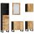 Set mobilier de baie, 5 piese, lemn masiv de mango GartenMobel Dekor