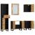 Set mobilier de baie, 5 piese, lemn masiv de mango GartenMobel Dekor