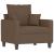 Set de canapele cu perne, 4 piese, maro, textil GartenMobel Dekor