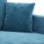 Set de canapele cu perne, 2 piese, albastru, catifea GartenMobel Dekor