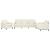 Set de canapele, 3 piese, crem, catifea GartenMobel Dekor