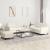 Set de canapele, 3 piese, crem, catifea GartenMobel Dekor