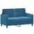 Set de canapele, 3 piese, albastru, catifea GartenMobel Dekor