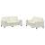Set de canapele cu perne, 2 piese, crem, catifea GartenMobel Dekor