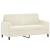 Set de canapele cu perne, 2 piese, crem, catifea GartenMobel Dekor
