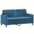 Set de canapele cu perne, 2 piese, albastru, catifea GartenMobel Dekor