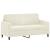 Set de canapele cu perne, 3 piese, crem, catifea GartenMobel Dekor