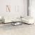 Set canapea 2 piese, crem, catifea GartenMobel Dekor