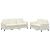Set canapea 2 piese, crem, catifea GartenMobel Dekor
