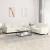 Set de canapele cu perne, 2 piese, crem, catifea GartenMobel Dekor