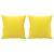 Set de canapele cu perne, 3 piese, galben deschis, textil GartenMobel Dekor