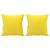 Set de canapele cu perne, 4 piese, galben deschis, textil GartenMobel Dekor