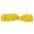 Set de canapele cu perne, 2 piese, galben deschis, textil GartenMobel Dekor
