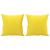 Set de canapele cu perne, 2 piese, galben deschis, textil GartenMobel Dekor