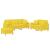Set de canapele cu perne, 3 piese, galben deschis, textil GartenMobel Dekor