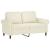 Set de canapele cu perne, 4 piese, crem, catifea GartenMobel Dekor