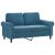 Set de canapele cu perne, 4 piese, albastru, catifea GartenMobel Dekor