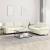 Set de canapele cu perne, 2 piese, crem, catifea GartenMobel Dekor