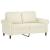 Set de canapele cu perne, 3 piese, crem, catifea GartenMobel Dekor
