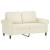 Set de canapele cu perne, 3 piese, crem, catifea GartenMobel Dekor