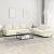 Set de canapele cu perne, 2 piese, crem, catifea GartenMobel Dekor