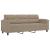 Set de canapele cu perne, 4 piese, gri taupe, microfibră GartenMobel Dekor