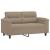 Set de canapele cu perne, 4 piese, gri taupe, microfibră GartenMobel Dekor