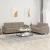 Set de canapele cu perne, 2 piese, gri taupe, microfibră GartenMobel Dekor