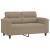 Set de canapele cu perne, 2 piese, gri taupe, microfibră GartenMobel Dekor