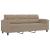 Set de canapele cu perne, 3 piese, gri taupe, microfibră GartenMobel Dekor
