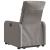 Fotoliu rabatabil cu ridicare pe verticală, gri taupe, textil GartenMobel Dekor