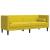 Set canapele Chesterfield cu perne rulou 3 piese galben catifea GartenMobel Dekor