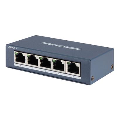 Switch 5 porturi Gigabit  - HIKVISION DS-3E0505-E SafetyGuard Surveillance