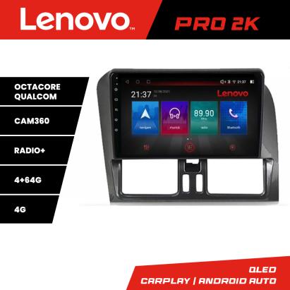 Navigatie Volvo XC60 2014-2018 Lenovo 8 core QLED 2K 4+64 360 Android Waze USB Navigatie Internet Youtube Radio CarStore Technology