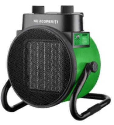 Aeroterma electrica Micul Fermier, 1800/3000W, carcasa plastic, element de incalzire ceramic FarmGarden AgroTrade