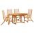 Set mobilier de grădină, 5 piese, lemn masiv acacia/textilenă GartenMobel Dekor