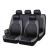Set Huse Scaune Auto RoGroup Roma, piele ecologica, cu fermoare pentru bancheta rabatabila, 9 Bucati, culoare gri cu negru Automobile ProTravel